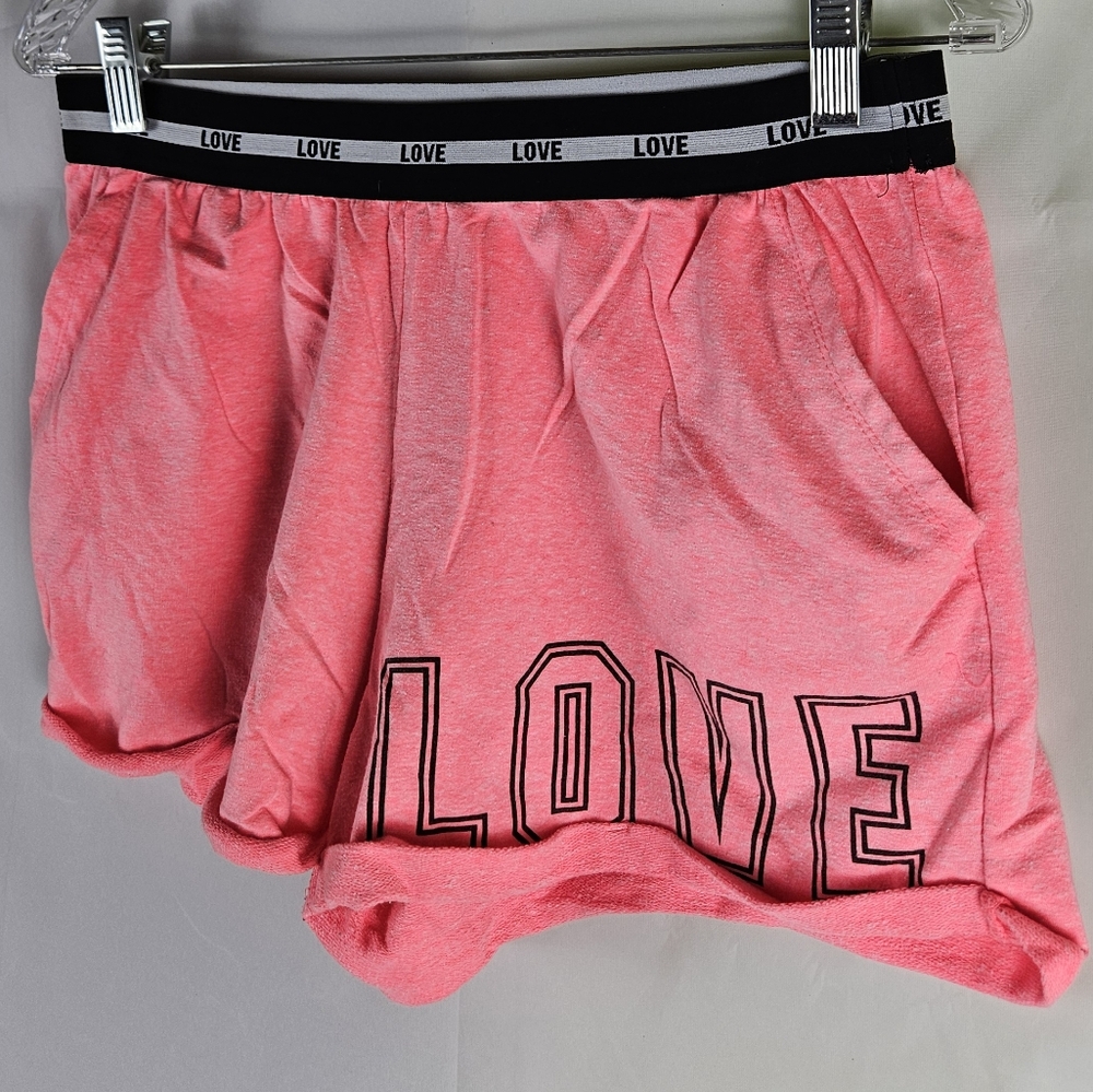 Inspired Hearts Shorts Size L | Summer Athleisure Coquette Preppy Sporty Workout - Picture 4 of 6